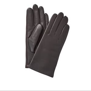 Phenix 100% Cashmere-Lined Leather Gloves Medium NWT